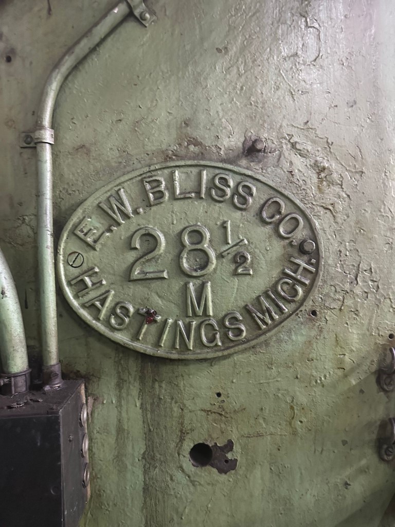 Bliss 28-1/2 OBI 113 Ton Press, Machine ID:9074